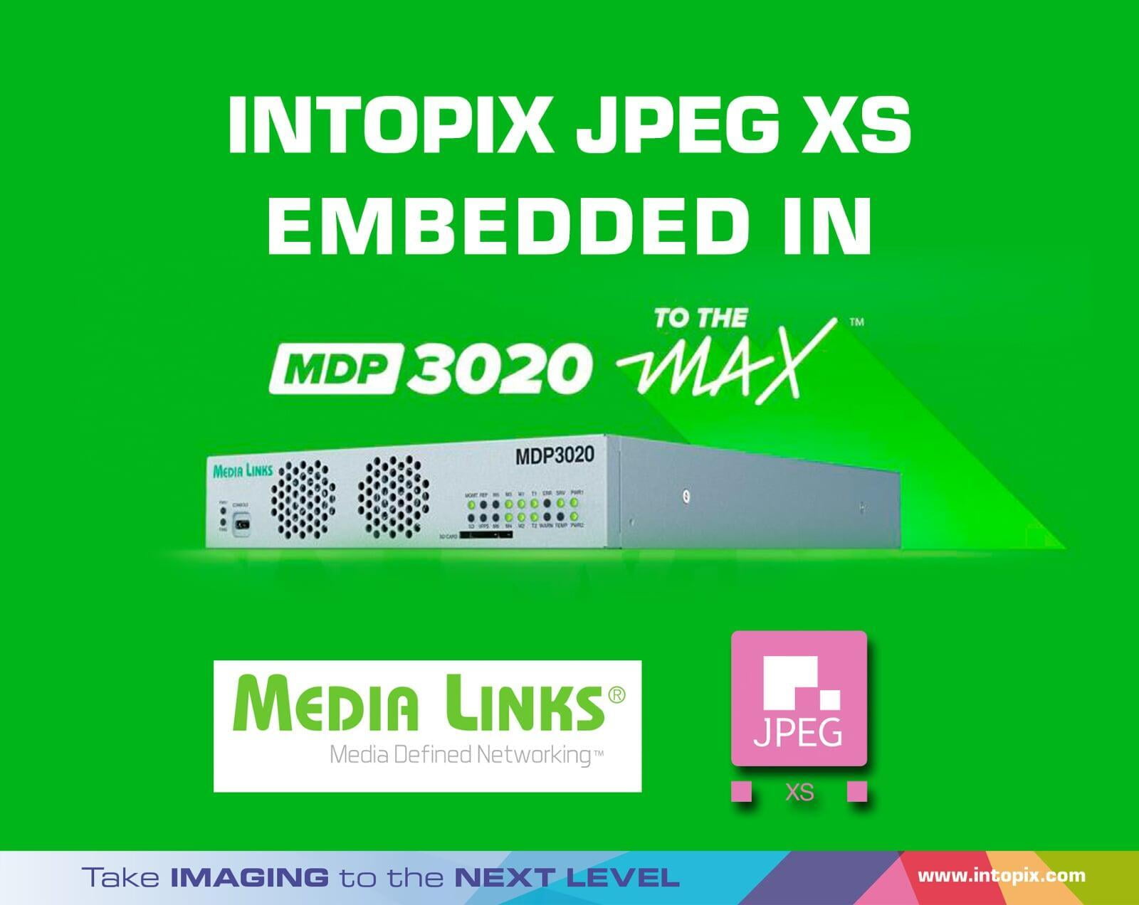 라이브 콘텐츠에 대한 끝없는 수요를 충족하기 위해 MDP3020 MAX에 내장된 JPEG XS